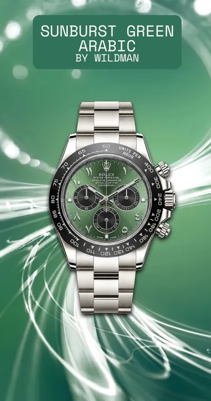 sunburst green Arabic wildman