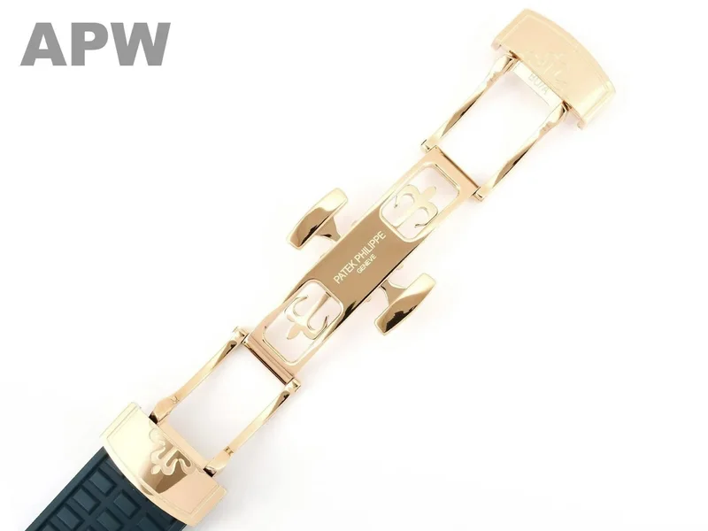 Double-press butterfly clasp, open