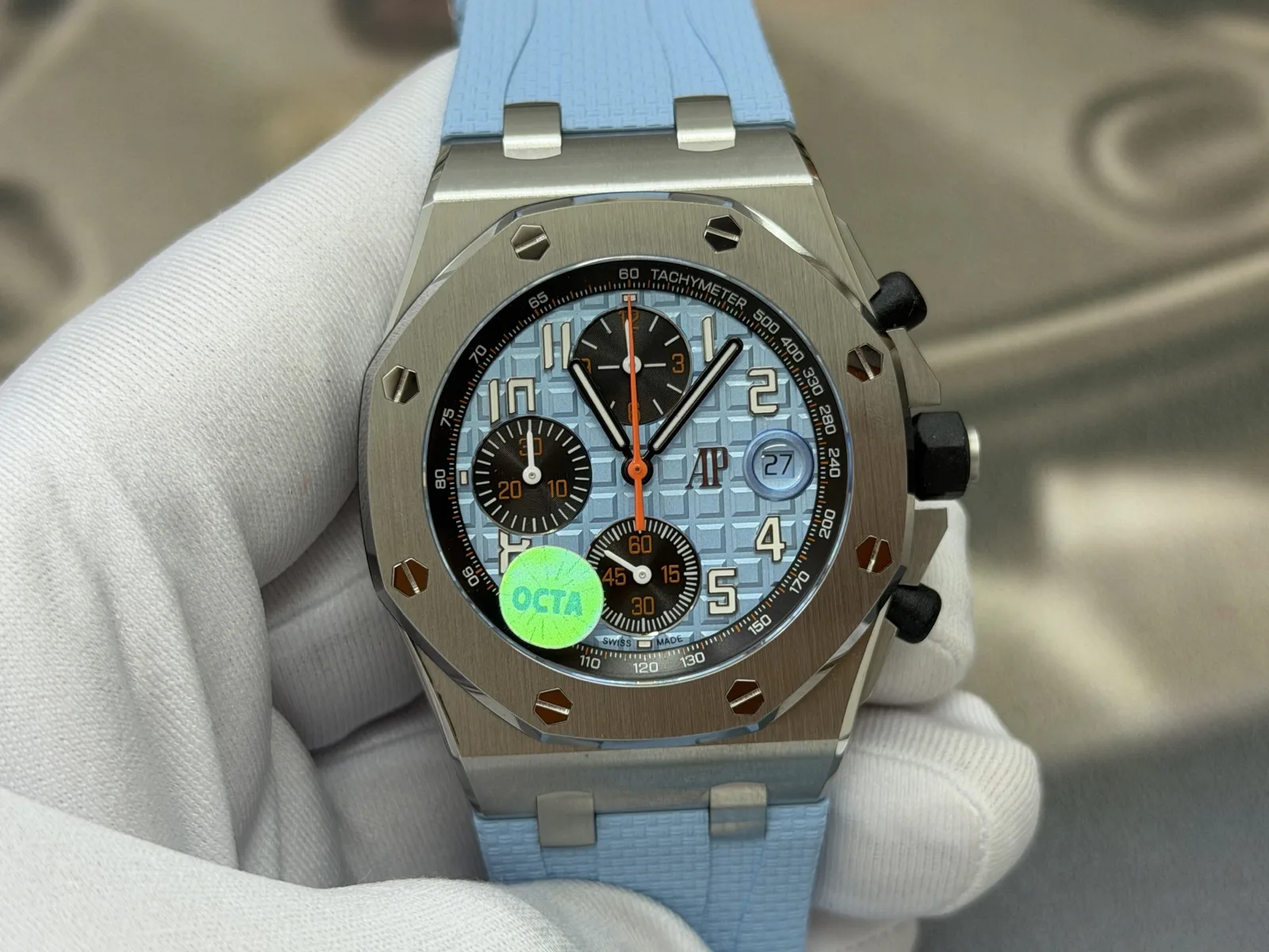 OCTA Royal Oak Offshore 26238, light blue dial, steel case
