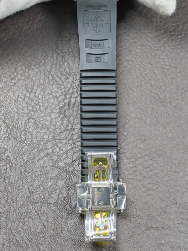 Fold-over clasp still in its protective film