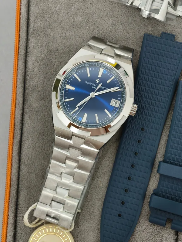 PPF Overseas 4500V, blue dial, dial view