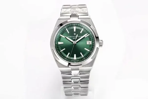 PPF Overseas 4500V, green dial, steel bracelet