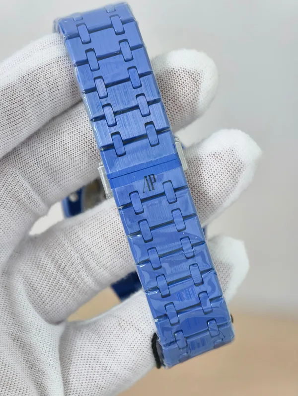ZF Royal Oak 15500 Full Ceramic, blue ceramic, blue dial, bracelet and clasp