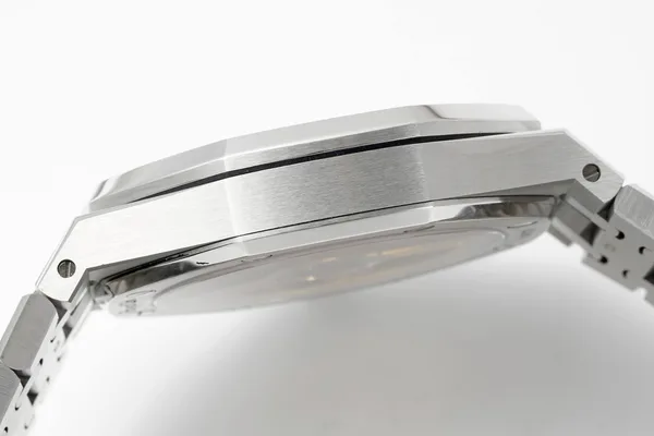 APSF Royal Oak 15500, grey dial, case profile, left side