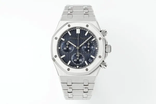 APSF Royal Oak Chronograph 26240, blue dial, front view