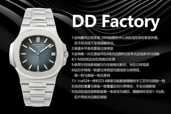 DDF Nautilus 5711/1A, blue dial, factory poster